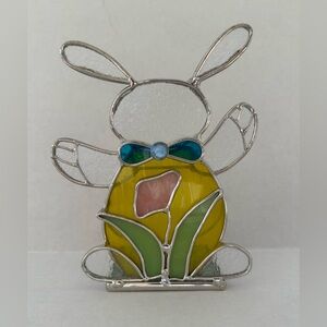 Stained Glass Bunny Tea Light Candle🐰